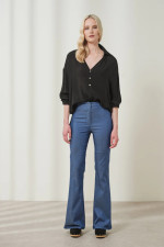 ENZZO ΓΥΝΑΙΚΕΙΟ ΨΗΛΟΜΕΣΟ ΠΑΝΤΕΛΟΝΙ FLARED SYLVIA DENIM 251148