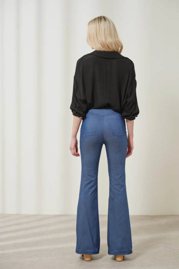 ENZZO ΓΥΝΑΙΚΕΙΟ ΨΗΛΟΜΕΣΟ ΠΑΝΤΕΛΟΝΙ FLARED SYLVIA DENIM 251148