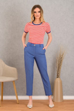 DERPOULI ΓΥΝΑΙΚΕΙΟ ΠΑΝΤΕΛΟΝΙ ΜΕ ΛΑΣΤΙΧΟ DENIM 1.15.39012