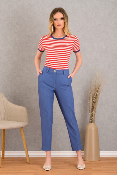 DERPOULI ΓΥΝΑΙΚΕΙΟ ΠΑΝΤΕΛΟΝΙ ΜΕ ΛΑΣΤΙΧΟ DENIM 1.15.39012