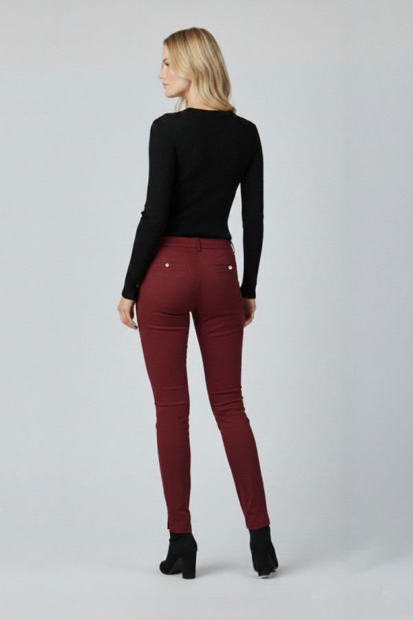 LUI E LEI ΓΥΝΑΙΚΕΙΟ ΠΑΝΤΕΛΟΝΙ ΒΑΜΒΑΚΕΡΟ BURGUNDY 124105