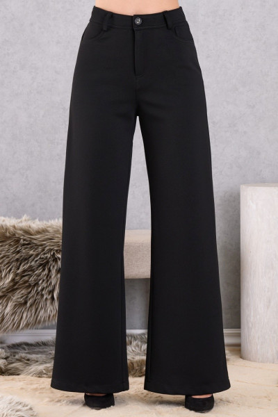 DERPOULI ΓΥΝΑΙΚΕΙΑ ΨΗΛΟΜΕΣΗ ΠΑΝΤΕΛΟΝΑ ΔΙΑΓΩΝΑΛ ΥΦΑΣΜΑ ΜΕ ΛΑΣΤΙΧΟ ΜΑΥΡΟ 1.15.39247