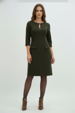 VAGIAS ΓΥΝΑΙΚΕΙΟ ΦΟΡΕΜΑ ΜΕ ΜΑΝΙΚΙΑ ΤΡΟΥΑΚΑΡ PENCIL ΧΑΚΙ 5625-30 VAGIAS ΓΥΝΑΙΚΕΙΟ ΦΟΡΕΜΑ ΜΕ ΜΑΝΙΚΙΑ ΤΡΟΥΑΚΑΡ PENCIL ΧΑΚΙ 5625-30