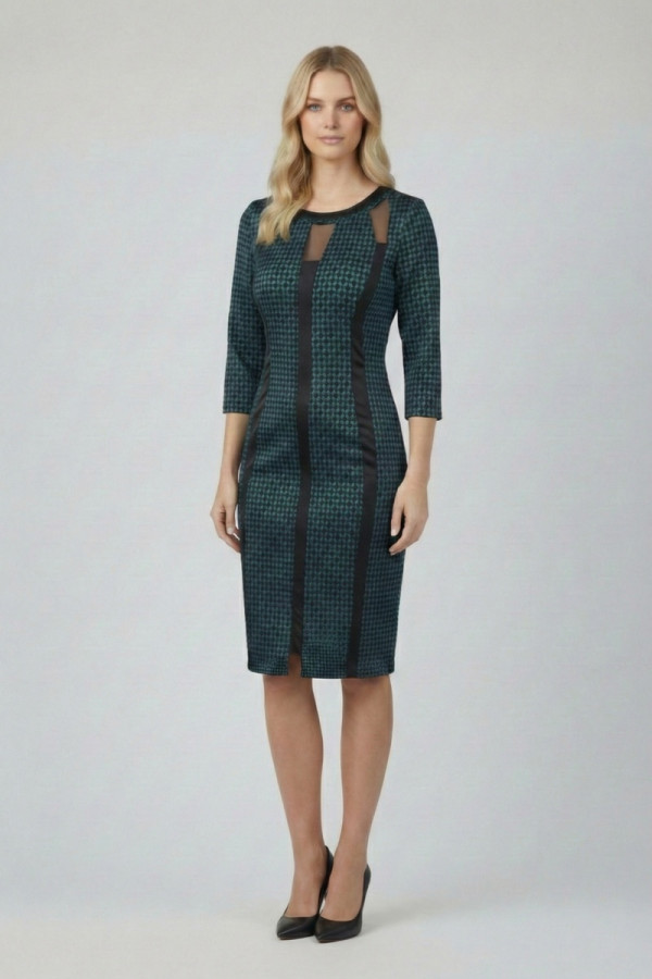 VAGIAS ΓΥΝΑΙΚΕΙΟ ΦΟΡΕΜΑ ΜΕ ΜΑΝΙΚΙΑ 3/4 ΕΜΠΡΙΜΕ ΠΕΤΡΟΛ 5666-54