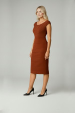 VAGIAS ΓΥΝΑΙΚΕΙΟ MIDI ΦΟΡΕΜΑ ΖΑΠΟΝΕ ΜΕ EXTRA MANIKIA BRICK 9705-20