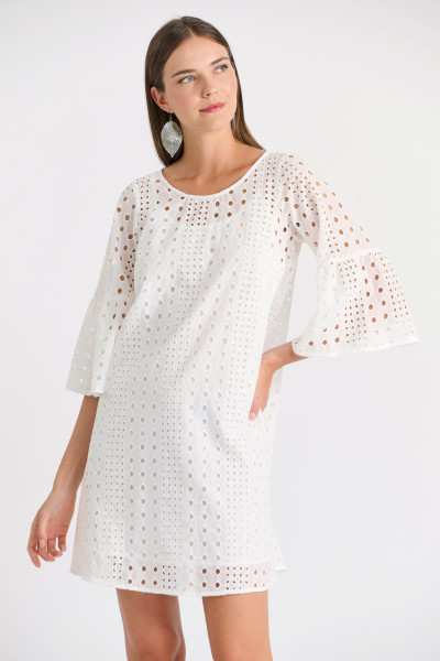 BILL COST ΓΥΝΑΙΚΕΙΟ ΦΟΡΕΜΑ BRODERIE  ΣΕ "Α" ΓΡΑΜΜΗ ΛΕΥΚΟ 10-350468-0