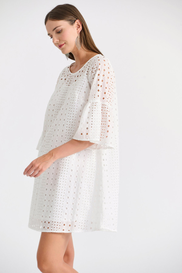 BILL COST ΓΥΝΑΙΚΕΙΟ ΦΟΡΕΜΑ BRODERIE  ΣΕ "Α" ΓΡΑΜΜΗ ΛΕΥΚΟ 10-350468-0