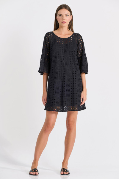 BILL COST ΓΥΝΑΙΚΕΙΟ ΦΟΡΕΜΑ BRODERIE  ΣΕ "Α" ΓΡΑΜΜΗ ΜΑΥΡΟ 10-350468-0