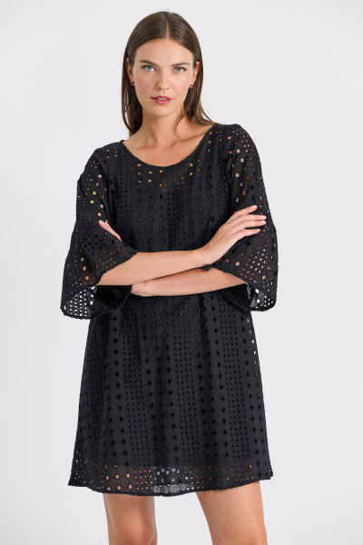 BILL COST ΓΥΝΑΙΚΕΙΟ ΦΟΡΕΜΑ BRODERIE  ΣΕ "Α" ΓΡΑΜΜΗ ΜΑΥΡΟ 10-350468-0