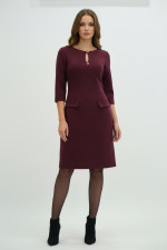 VAGIAS ΓΥΝΑΙΚΕΙΟ ΦΟΡΕΜΑ ΜΕ ΜΑΝΙΚΙΑ ΤΡΟΥΑΚΑΡ PENCIL BURGUNDY 5625-30 VAGIAS ΓΥΝΑΙΚΕΙΟ ΦΟΡΕΜΑ ΜΕ ΜΑΝΙΚΙΑ ΤΡΟΥΑΚΑΡ PENCIL BURGUNDY 5625-30