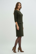 VAGIAS ΓΥΝΑΙΚΕΙΟ ΦΟΡΕΜΑ ΜΕ ΜΑΝΙΚΙΑ ΤΡΟΥΑΚΑΡ PENCIL ΧΑΚΙ 5625-30 VAGIAS ΓΥΝΑΙΚΕΙΟ ΦΟΡΕΜΑ ΜΕ ΜΑΝΙΚΙΑ ΤΡΟΥΑΚΑΡ PENCIL ΧΑΚΙ 5625-30