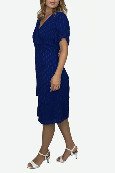 VAGIAS ΓΥΝΑΙΚΕΙΟ ΦΟΡΕΜΑ MIDI ΚΡΟΥΑΖΕ ΜΕ ΜΑΝΙΚΙΑ DARK BLUE 4740-100