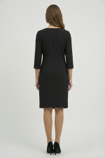 VAGIAS ΓΥΝΑΙΚΕΙΟ ΦΟΡΕΜΑ MIDI ΜΕ 3/4 ΜΑΝΙΚΙΑ ΚΑΙ ΓΕΩΜΕΤΡΙΚΌ ΕΜΠΡΙΜΕ ΜΑΥΡΟ 3630-25
