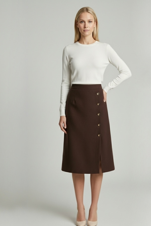 VAGIAS ΓΥΝΑΙΚΕΙΑ ΦΟΥΣΤΑ ΧΗΛΟΜΕΣΗ ΜΕ ΑΝΟΙΓΜΑ ΚΑΙ ΚΟΥΜΠΙΑ ΚΑΦΕ 580-30