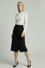 VAGIAS ΓΥΝΑΙΚΕΙΑ ΦΟΥΣΤΑ ΧΗΛΟΜΕΣΗ ΜΕ ΑΝΟΙΓΜΑ ΚΑΙ ΚΟΥΜΠΙΑ ΜΑΥΡΟ 580-30