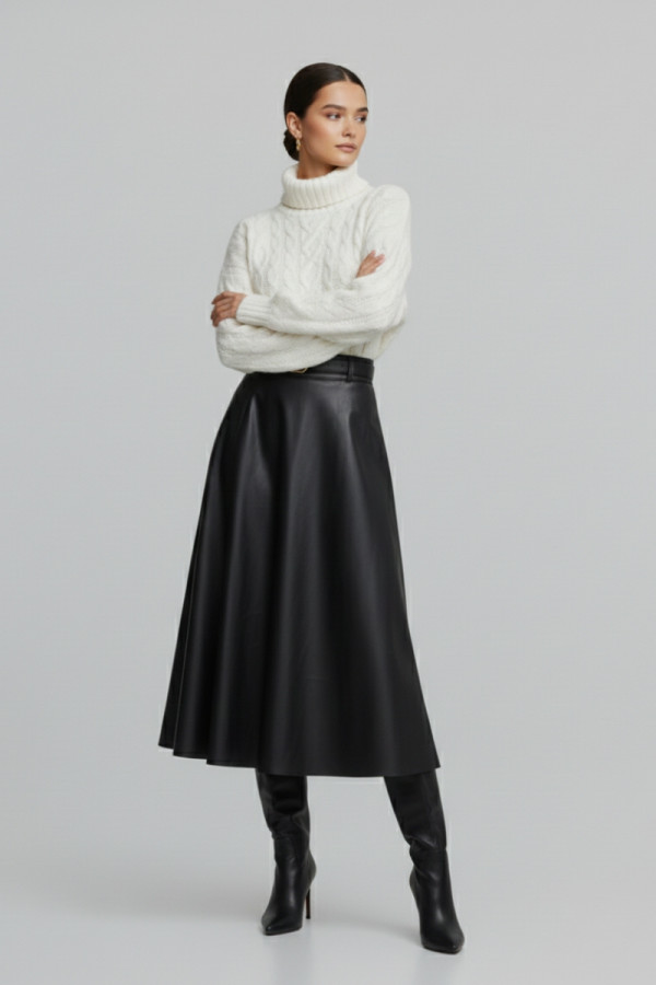 DERPOULI ΓΥΝΑΙΚΕΙΑ ΦΟΥΣΤΑ MIDI ΑΠΟ ΟΙΚΟΛΟΓΙΚΟ ΔΕΡΜΑ ΜΕ ΖΩΝΗ ΜΑΥΡΟ 1.19.39-50784 DERPOULI ΓΥΝΑΙΚΕΙΑ ΦΟΥΣΤΑ MIDI ΑΠΟ ΟΙΚΟΛΟΓΙΚΟ ΔΕΡΜΑ ΜΕ ΖΩΝΗ ΜΑΥΡΟ 1.19.39-50784