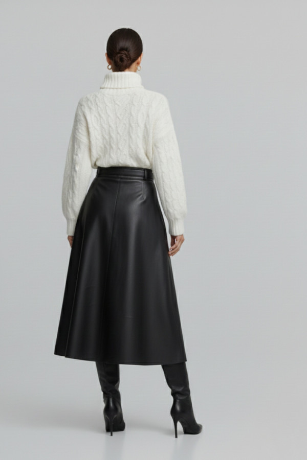 DERPOULI ΓΥΝΑΙΚΕΙΑ ΦΟΥΣΤΑ MIDI ΑΠΟ ΟΙΚΟΛΟΓΙΚΟ ΔΕΡΜΑ ΜΕ ΖΩΝΗ ΜΑΥΡΟ 1.19.39-50784 DERPOULI ΓΥΝΑΙΚΕΙΑ ΦΟΥΣΤΑ MIDI ΑΠΟ ΟΙΚΟΛΟΓΙΚΟ ΔΕΡΜΑ ΜΕ ΖΩΝΗ ΜΑΥΡΟ 1.19.39-50784