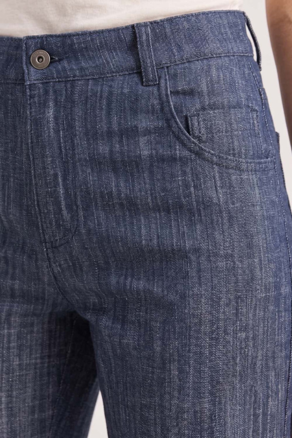 Γυναικείο denim παντελόνι Enzzo μπλε σε ίσια γραμμή Haven 262094