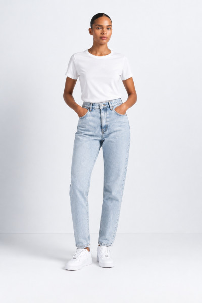 Γυναικείο τζιν Donna Martha mom fit ανοικτό denim 25530 Γυναικείο τζιν Donna Martha mom fit ανοικτό denim 25530