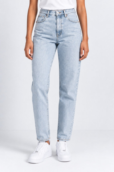 Γυναικείο τζιν Donna Martha mom fit ανοικτό denim 25530