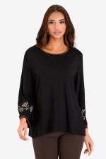 DERPOULI ΓΥΝΑΙΚΕΙΑ ΜΠΛΟΥΖΑ ΜΕ ΤΥΠΩΜΑ ΣΤΑ ΜΑΝΙΚΙΑ ΜΑΥΡΟ 1.10.27497 DERPOULI ΓΥΝΑΙΚΕΙΑ ΜΠΛΟΥΖΑ ΜΕ ΤΥΠΩΜΑ ΣΤΑ ΜΑΝΙΚΙΑ ΜΑΥΡΟ 1.10.27497