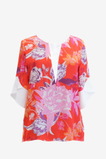 VAGIAS ΓΥΝΑΙΚΕΙΑ ΜΠΛΟΥΖΑ ΜΕ ΜΑΝΙΚΙΑ ΕΜΠΡΙΜΕ ΚΟΚΚΙΝΗ 5105-123