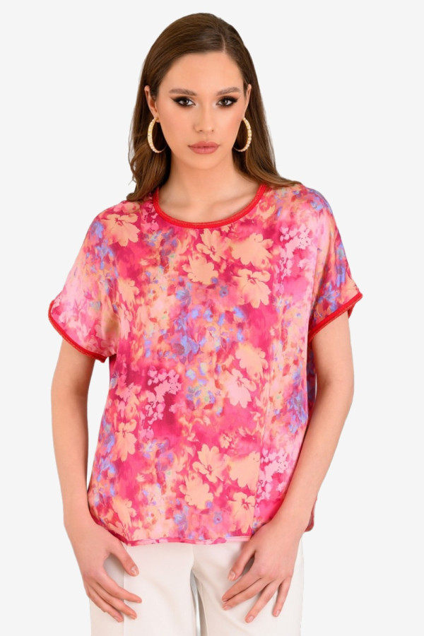 DERPOULI ΓΥΝΑΙΚΕΙΑ ΜΠΛΟΥΖΑ ΚΟΝΤΟΜΑΝΙΚΗ ΕΜΠΡΙΜΕ FUCHSIA 1.10.27295