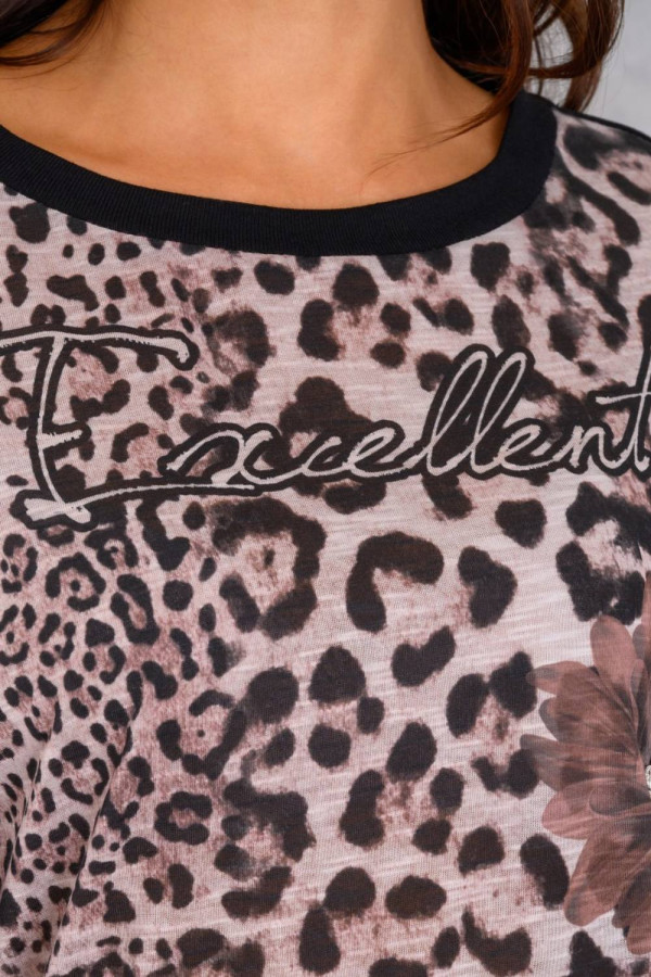 DERPOULI ΓΥΝΑΙΚΕΙΑ ΜΠΛΟΥΖΑ ΜΕ ANIMAL PRINT ΜΑΥΡΟ 1.10.27496 DERPOULI ΓΥΝΑΙΚΕΙΑ ΜΠΛΟΥΖΑ ΜΕ ANIMAL PRINT ΜΑΥΡΟ 1.10.27496