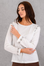 DERPOULI ΓΥΝΑΙΚΕΙΑ ΜΠΛΟΥΖΑ ΜΕ ΤΡΟΥΚΣ ΜΟΝΟΧΡΩΜΗ ΕΚΡΟΥ 1.10.27499 DERPOULI ΓΥΝΑΙΚΕΙΑ ΜΠΛΟΥΖΑ ΜΕ ΤΡΟΥΚΣ ΜΟΝΟΧΡΩΜΗ ΕΚΡΟΥ 1.10.27499