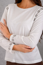 DERPOULI ΓΥΝΑΙΚΕΙΑ ΜΠΛΟΥΖΑ ΜΕ ΤΡΟΥΚΣ ΜΟΝΟΧΡΩΜΗ ΕΚΡΟΥ 1.10.27499 DERPOULI ΓΥΝΑΙΚΕΙΑ ΜΠΛΟΥΖΑ ΜΕ ΤΡΟΥΚΣ ΜΟΝΟΧΡΩΜΗ ΕΚΡΟΥ 1.10.27499