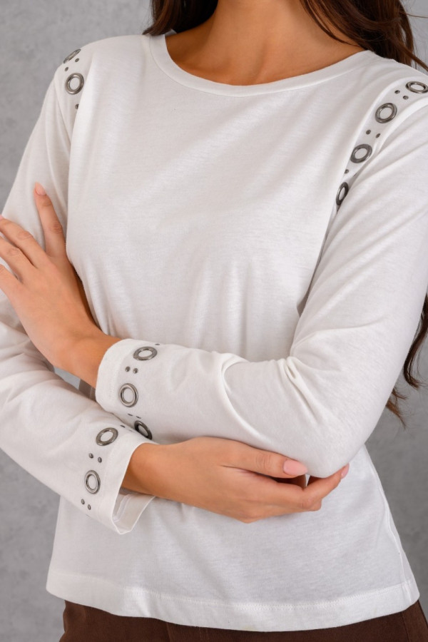 DERPOULI ΓΥΝΑΙΚΕΙΑ ΜΠΛΟΥΖΑ ΜΕ ΤΡΟΥΚΣ ΜΟΝΟΧΡΩΜΗ ΕΚΡΟΥ 1.10.27499 DERPOULI ΓΥΝΑΙΚΕΙΑ ΜΠΛΟΥΖΑ ΜΕ ΤΡΟΥΚΣ ΜΟΝΟΧΡΩΜΗ ΕΚΡΟΥ 1.10.27499