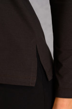 DERPOULI ΓΥΝΑΙΚΕΙΑ ΜΠΛΟΥΖΑ ΜΑΚΡΥΜΑΝΙΚΗ ΜΕ ΓΕΩΜΕΤΡΙΚΟ ΤΥΠΩΜΑ ΚΑΦΕ 1.10.27521