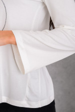 DERPOULI ΓΥΝΑΙΚΕΙΑ ΜΠΛΟΥΖΑ ΜΑΚΡΥΜΑΝΙΚΗ ΜΕ ΓΕΩΜΕΤΡΙΚΟ ΤΥΠΩΜΑ ΕΚΡΟΥ 1.10.27521