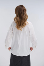 FIBES ΓΥΝΑΙΚΕΙΑ ΜΠΛΟΥΖΑ ΜΑΚΡΥΜΑΝΙΚΗ ΜΕ ΓΙΑΚΑ ΕΚΡΟΥ 03-7247