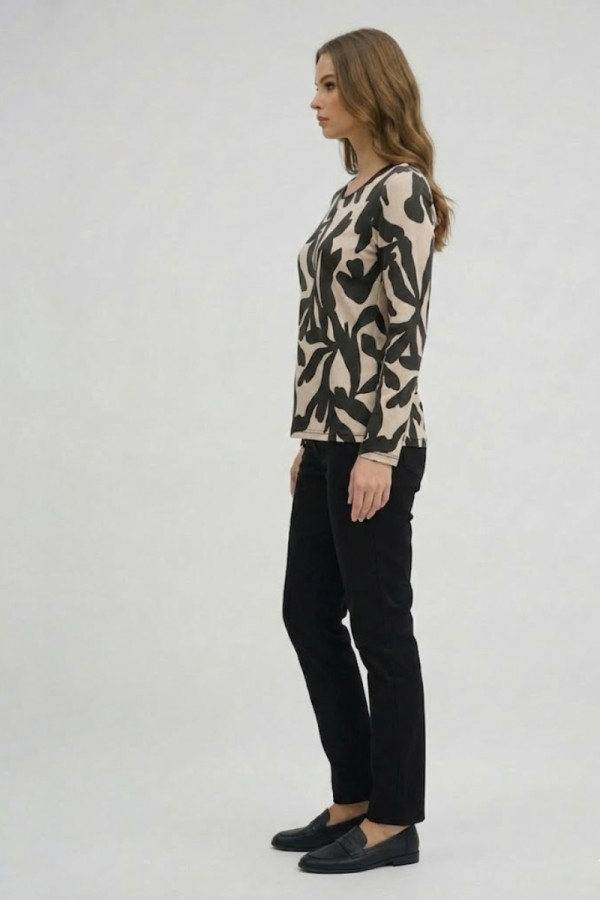 BE COOL ΓΥΝΑΙΚΕΙΑ ΜΠΛΟΥΖΑ ΜΑΚΡΥΜΑΝΙΚΗ ΕΜΠΡΙΜΕ ΜΑΥΡΗ 26-002