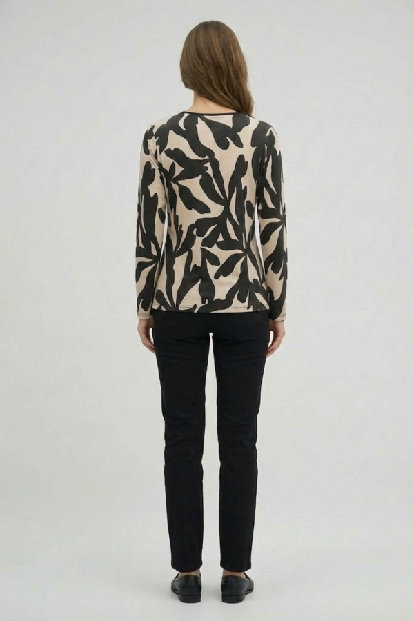 BE COOL ΓΥΝΑΙΚΕΙΑ ΜΠΛΟΥΖΑ ΜΑΚΡΥΜΑΝΙΚΗ ΕΜΠΡΙΜΕ ΜΑΥΡΗ 26-002