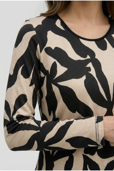 BE COOL ΓΥΝΑΙΚΕΙΑ ΜΠΛΟΥΖΑ ΜΑΚΡΥΜΑΝΙΚΗ ΕΜΠΡΙΜΕ ΜΑΥΡΗ 26-002