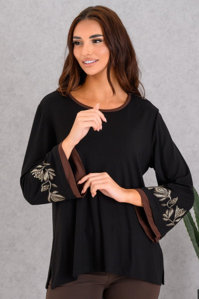 DERPOULI ΓΥΝΑΙΚΕΙΑ ΜΠΛΟΥΖΑ ΜΕ ΤΥΠΩΜΑ ΣΤΑ ΜΑΝΙΚΙΑ ΜΑΥΡΟ 1.10.27497 DERPOULI ΓΥΝΑΙΚΕΙΑ ΜΠΛΟΥΖΑ ΜΕ ΤΥΠΩΜΑ ΣΤΑ ΜΑΝΙΚΙΑ ΜΑΥΡΟ 1.10.27497