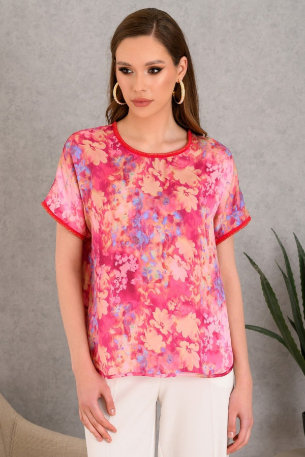DERPOULI ΓΥΝΑΙΚΕΙΑ ΜΠΛΟΥΖΑ ΚΟΝΤΟΜΑΝΙΚΗ ΕΜΠΡΙΜΕ FUCHSIA 1.10.27295
