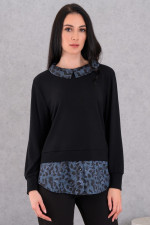 DERPOULI ΓΥΝΑΙΚΕΙΑ ΜΠΛΟΥΖΑ ΜΕ ΣΧΕΔΙΟ ΠΟΥΚΑΜΙΣΟ ΜΑΥΡΟ 1.10.27557 DERPOULI ΓΥΝΑΙΚΕΙΑ ΜΠΛΟΥΖΑ ΜΕ ΣΧΕΔΙΟ ΠΟΥΚΑΜΙΣΟ ΜΑΥΡΟ 1.10.27557