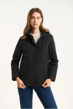 FIBES ΓΥΝΑΙΚΕΙΟ ΕΠΟΧΙΑΚΟ ΜΠΟΥΦΑΝ ΜΕ ΑΠΟΣΠΩΜΕΝΗ ΚΟΥΚΟΥΛΑ ΜΑΥΡΟ 01-6138