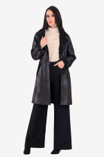 DERPOULI ΓΥΝΑΙΚΕΙΟ ΗΜΙΠΑΛΤΟ ΜΟΥΤΟΝ ΜΕ ΕΠΕΝΔΥΣΗ ΜΑΥΡΟ 1.25.39254