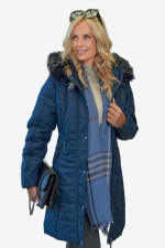 MICROCOAT ΓΥΝΑΙΚΕΙΟ ΜΠΟΥΦΑΝ ΚΑΠΙΤΟΝΕ ΜΕ ΑΠΟΣΠΩΜΕΝΗ ΚΟΥΚΟΥΛΑ ΜΠΛΕ 257778