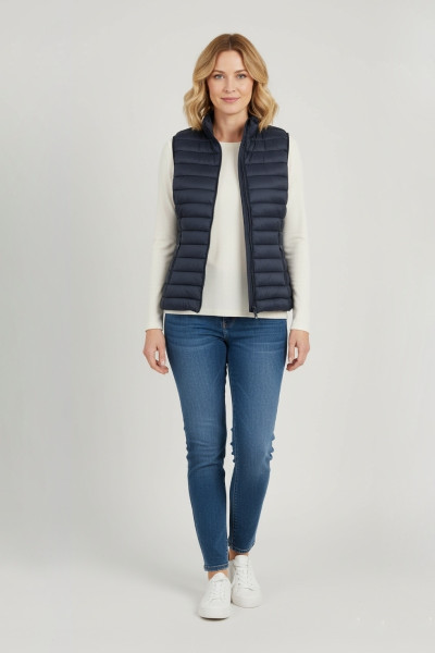 FIBES ΓΥΝΑΙΚΕΙΟ ΑΜΑΝΙΚΟ ΜΠΟΥΦΑΝ PUFFER ΜΠΛΕ 01-6140