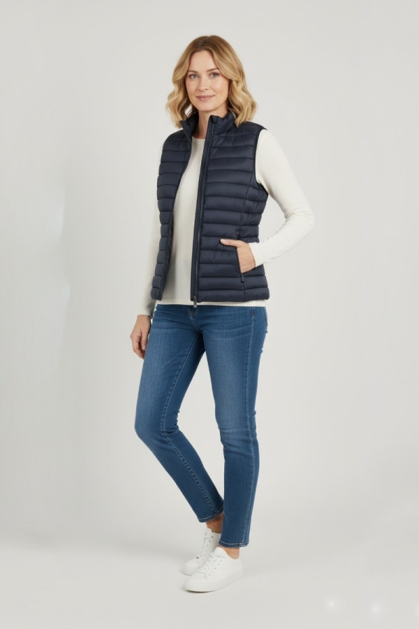 FIBES ΓΥΝΑΙΚΕΙΟ ΑΜΑΝΙΚΟ ΜΠΟΥΦΑΝ PUFFER ΜΠΛΕ 01-6140 FIBES ΓΥΝΑΙΚΕΙΟ ΑΜΑΝΙΚΟ ΜΠΟΥΦΑΝ PUFFER ΜΠΛΕ 01-6140