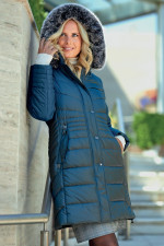 MICROCOAT ΓΥΝΑΙΚΕΙΟ ΜΠΟΥΦΑΝ ΜΑΚΡΥ ΜΕ ΑΠΟΣΠΩΜΕΝΗ ΚΟΥΚΟΥΛΑ ΠΕΤΡΟΛ 253700