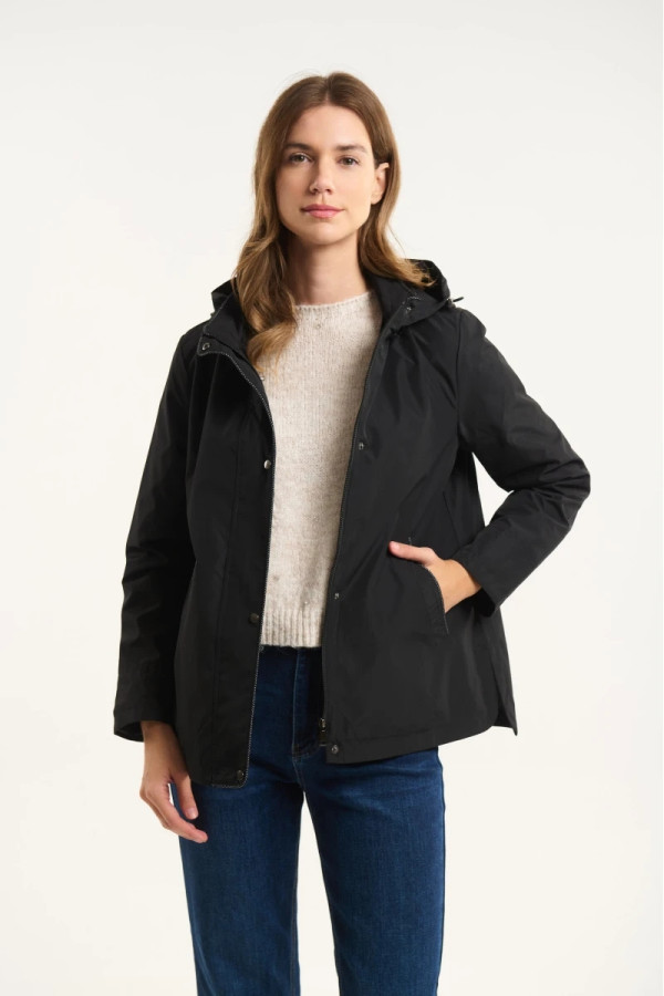 FIBES ΓΥΝΑΙΚΕΙΟ ΕΠΟΧΙΑΚΟ ΜΠΟΥΦΑΝ ΜΕ ΑΠΟΣΠΩΜΕΝΗ ΚΟΥΚΟΥΛΑ ΜΑΥΡΟ 01-6138