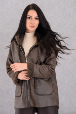 DERPOULI ΓΥΝΑΙΚΕΙΟ ΜΠΟΥΦΑΝ ΜΟΥΤΟΝ ΜΕ ΚΟΥΚΟΥΛΑ ΚΑΦΕ 1.25.39248