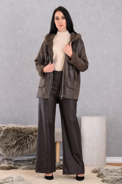 DERPOULI ΓΥΝΑΙΚΕΙΟ ΜΠΟΥΦΑΝ ΜΟΥΤΟΝ ΜΕ ΚΟΥΚΟΥΛΑ ΚΑΦΕ 1.25.39248