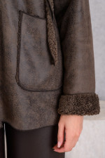 DERPOULI ΓΥΝΑΙΚΕΙΟ ΜΠΟΥΦΑΝ ΜΟΥΤΟΝ ΜΕ ΚΟΥΚΟΥΛΑ ΚΑΦΕ 1.25.39248